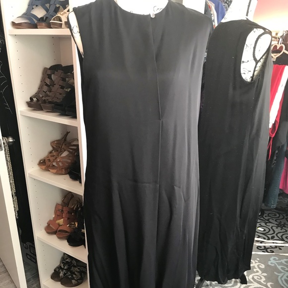 NWT Theory Black Maxi Dress 10 - Picture 1 of 5